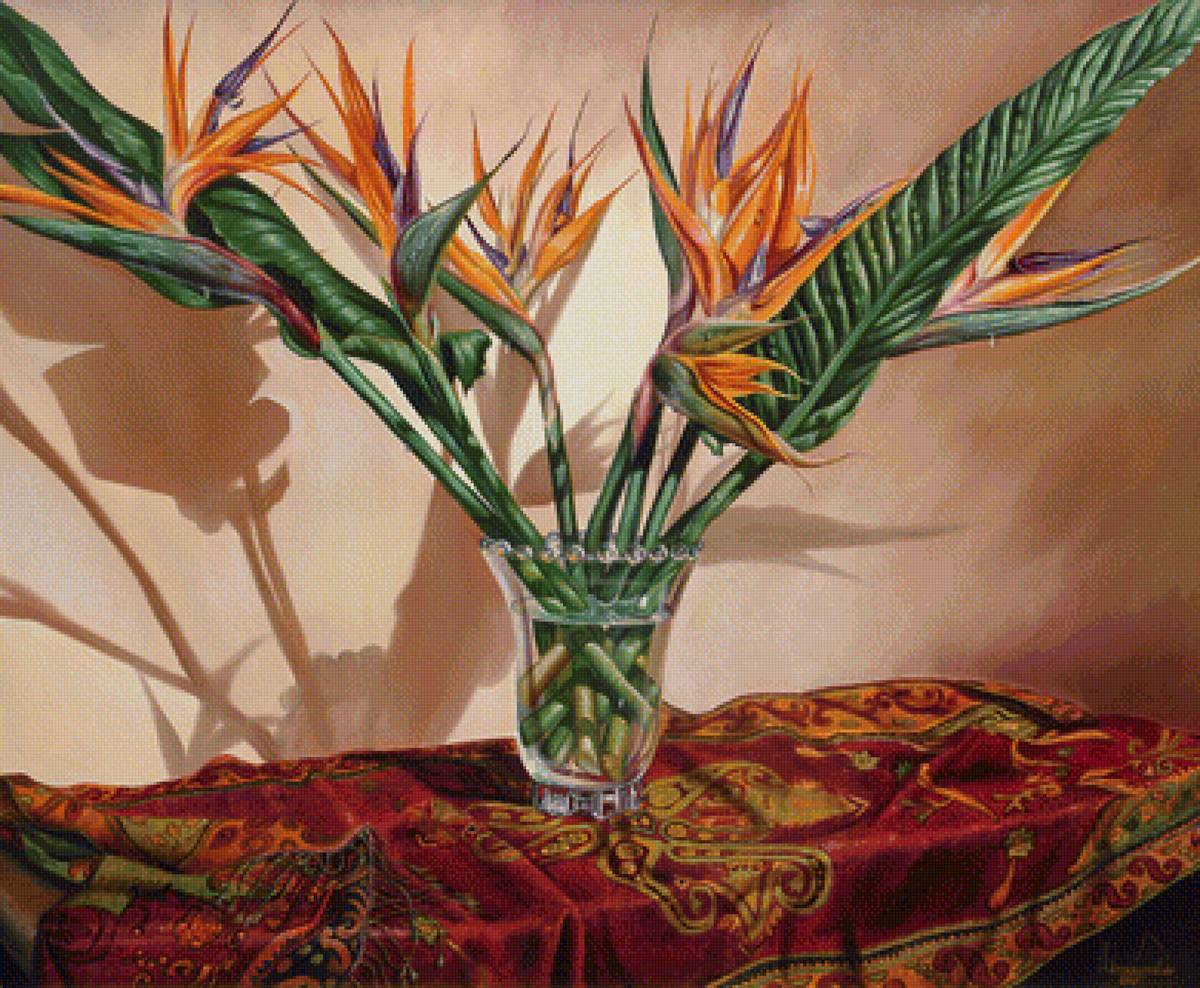 Экзотический букет - натюрморт, цветы - предпросмотр