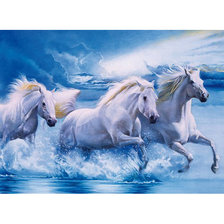 Схема вышивки «Кони»