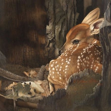 Схема вышивки «Оленёнок»