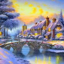 Схема вышивки «Зимняя сказка»