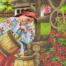 Схема вышивки «україночка»