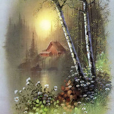 Схема вышивки «Закат»