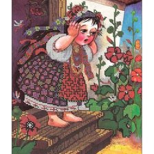 Схема вышивки «дівча»