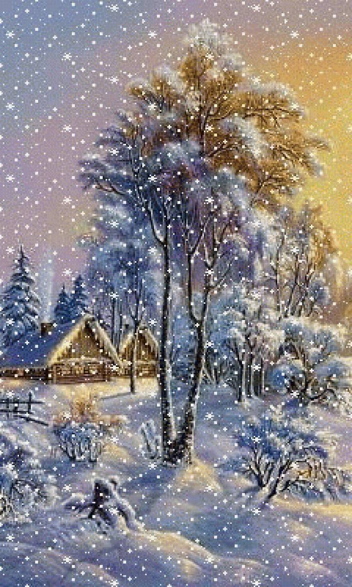 снежок - зима, пейзаж, природа - предпросмотр