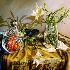 Схема вышивки «Хрусталь и цветы»