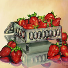 Схема вышивки «Клубника»