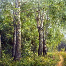 Схема вышивки «Куда ведет тропинка...»