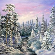 Схема вышивки «Розовый закат»