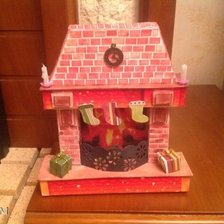 Схема вышивки «камин»