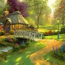 Схема вышивки «Райский домик»