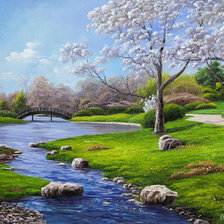 Схема вышивки «Весенний день»