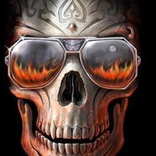 Схема вышивки «череп»