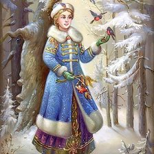 Схема вышивки «Снегурочка»