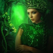 Схема вышивки «Хозяйка медной горы»