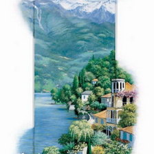 Схема вышивки «средиземноморский пейзаж 6»