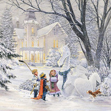 Схема вышивки «Ледяной дракон»