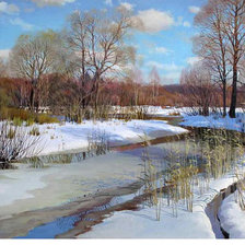 Схема вышивки «Приход весны»