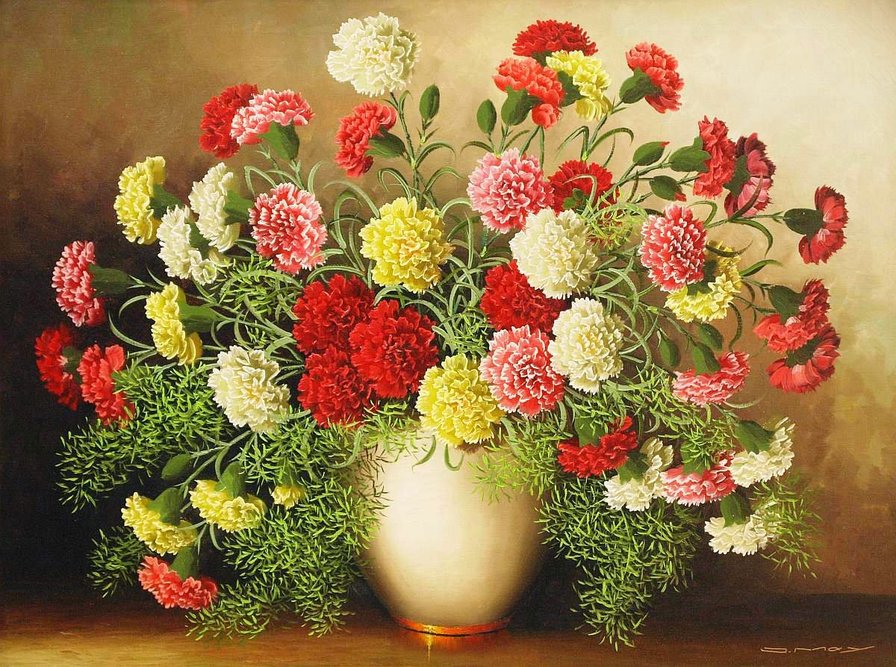 Гвоздики - цветы - оригинал