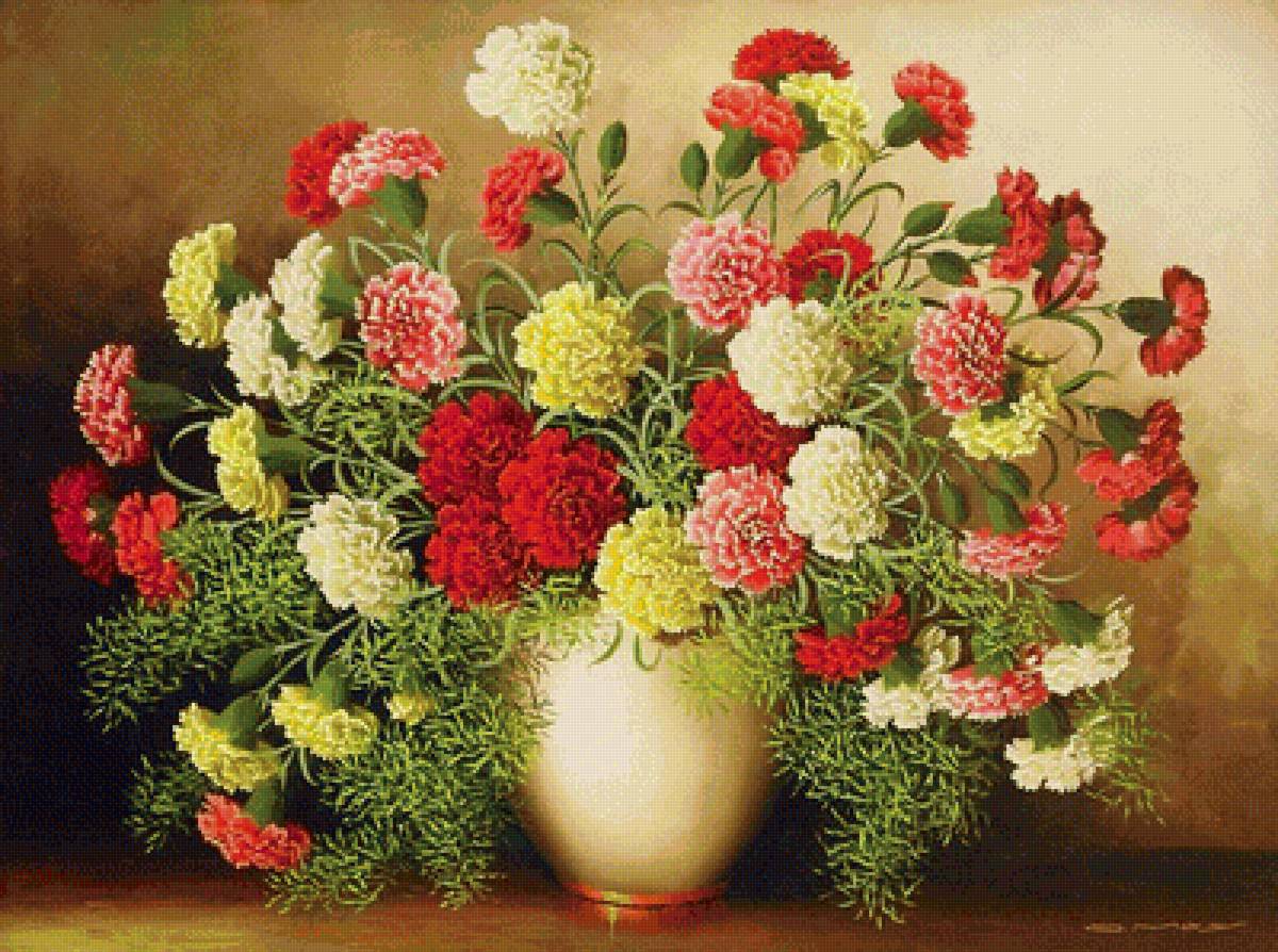 Гвоздики - цветы - предпросмотр