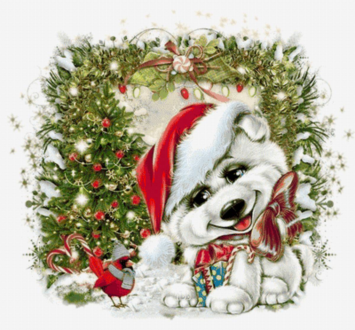 №1628007 - венок, собака, праздник - предпросмотр