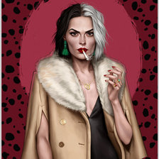 Схема вышивки «cruella»