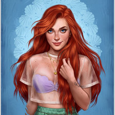 Схема вышивки «Ariel Disney»