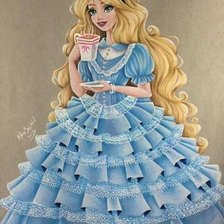 Схема вышивки «Alice in wonderland disney»