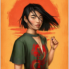 Схема вышивки «Mulan Disney»