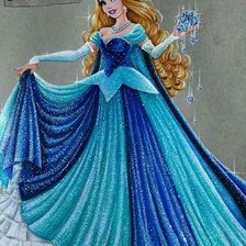 Схема вышивки «Sleeping beauty Disney»