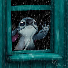 Схема вышивки «Lilo & Stich disney»