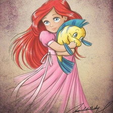 Схема вышивки «Ariel Disney»