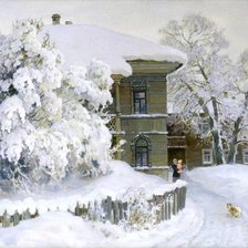 Схема вышивки «Еще одна зима старого дома»