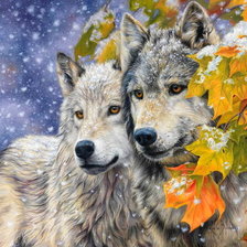 Схема вышивки «Снег»