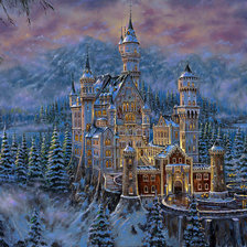 Схема вышивки «Замок»