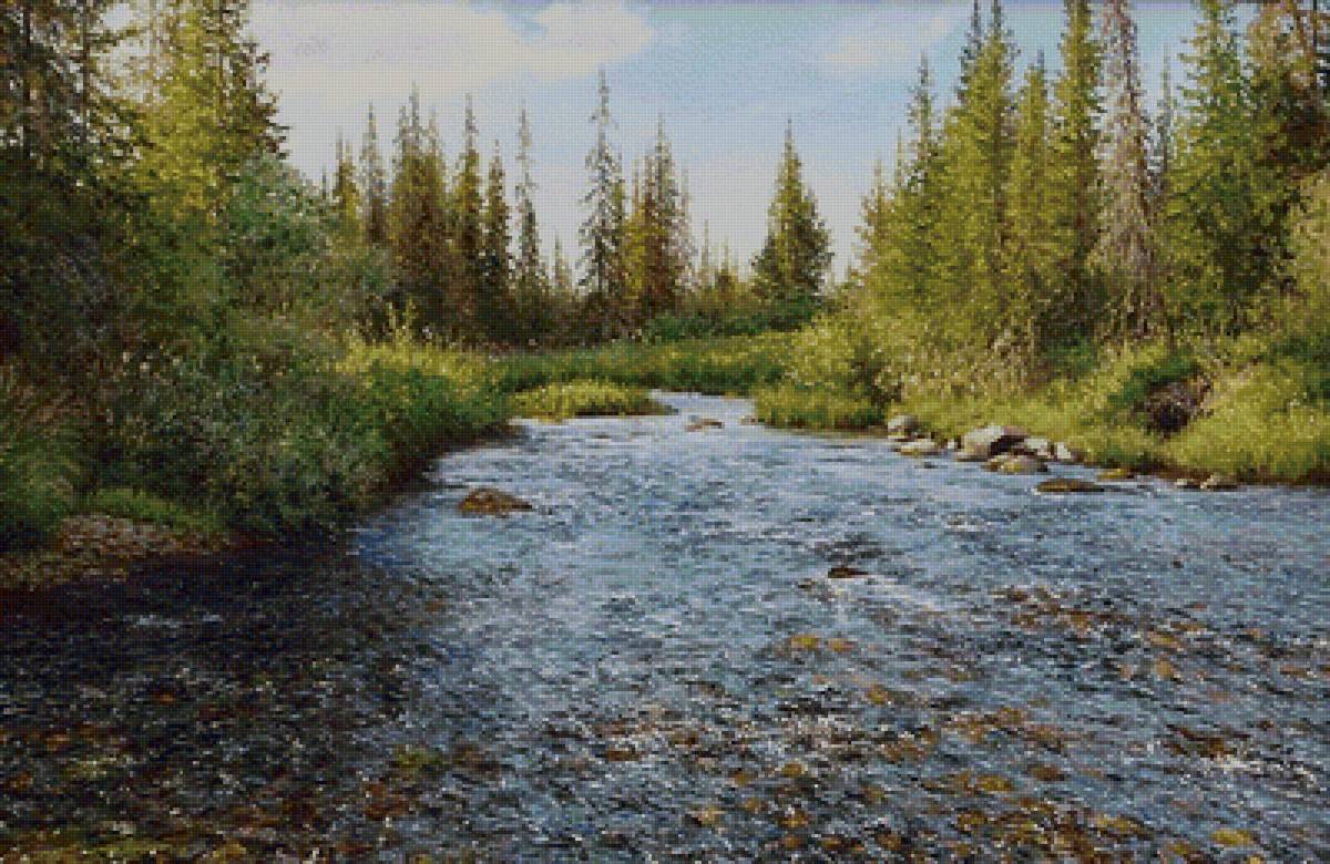 Лесной ручей - предпросмотр