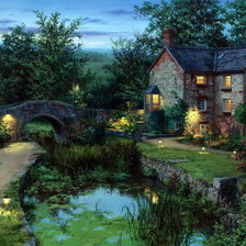 Схема вышивки «Дом»