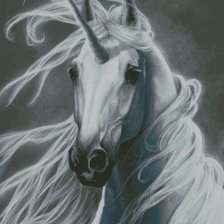 Схема вышивки «единорог»