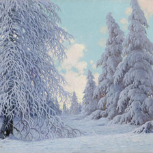 Схема вышивки «Снежная сказка»