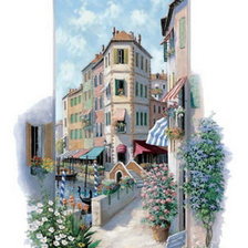 Схема вышивки «итальянский пейзаж»