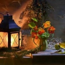 Схема вышивки «Натюрморт, фонарь»