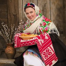 Схема вышивки «дівча»