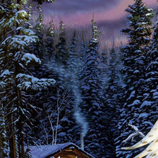 Схема вышивки «Триптих сова часть 1»