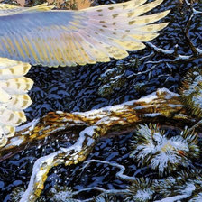 Схема вышивки «Триптих сова часть 3»