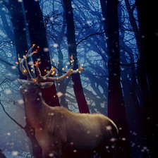 Схема вышивки «Триптих олень 3»