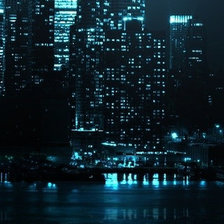 Схема вышивки «Ночной город 4»