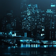 Схема вышивки «Ночной город 5»