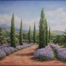 Схема вышивки «Лаванда»