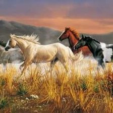 Схема вышивки «в галоп»