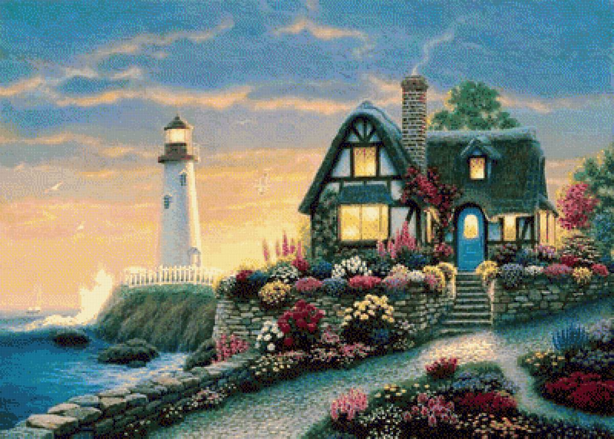 дом с маяком - предпросмотр