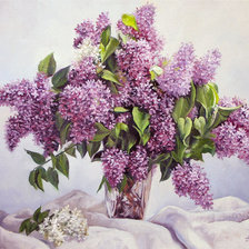 Схема вышивки «СИРЕНЬ»